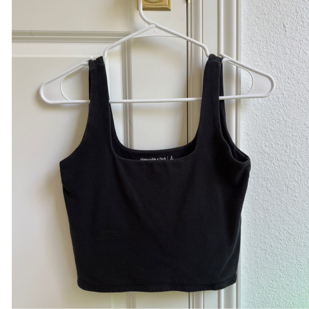 Abercrombie & Fitch Double Lined Black Women's Crop Top